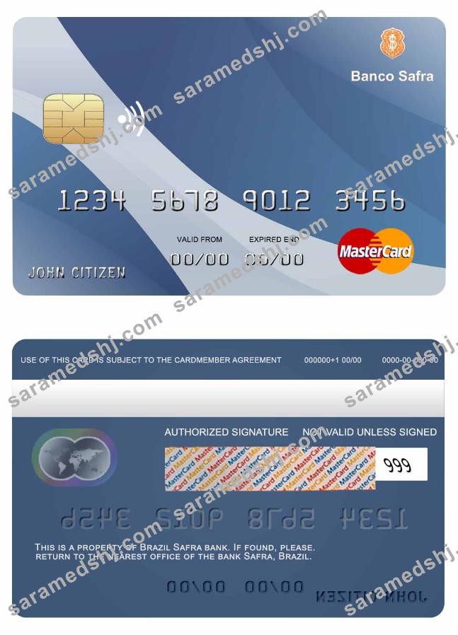 Brazil Safra bank mastercard